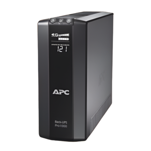 APC Back-UPS Pro, 1000VA/600W, Tower, 230V, 6x India 6A outlets, AVR, LCD, User Replaceable Battery